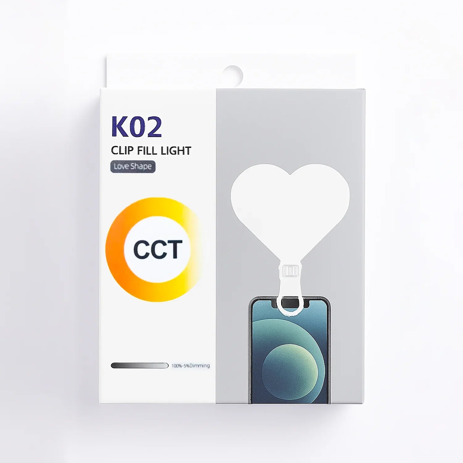 K02 | Clip Fill Light | Heart Shape