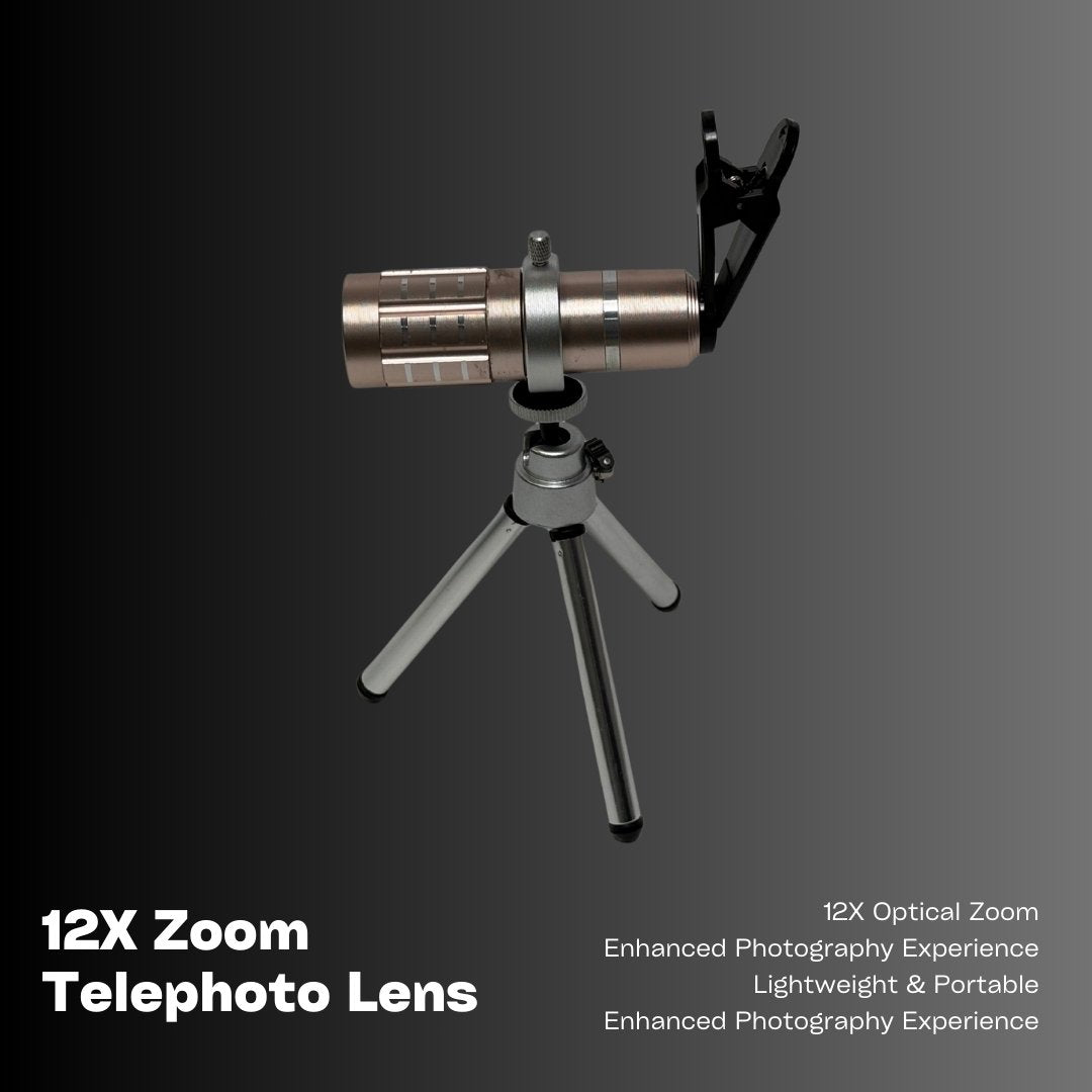 12X Zoom Telephoto Lens for Smartphones