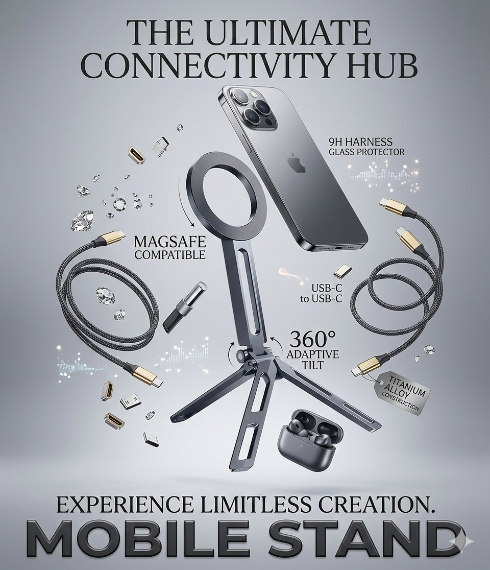 Magnetic Multi-Functional B11 Mobile Holder | Durable Adjustable Stand