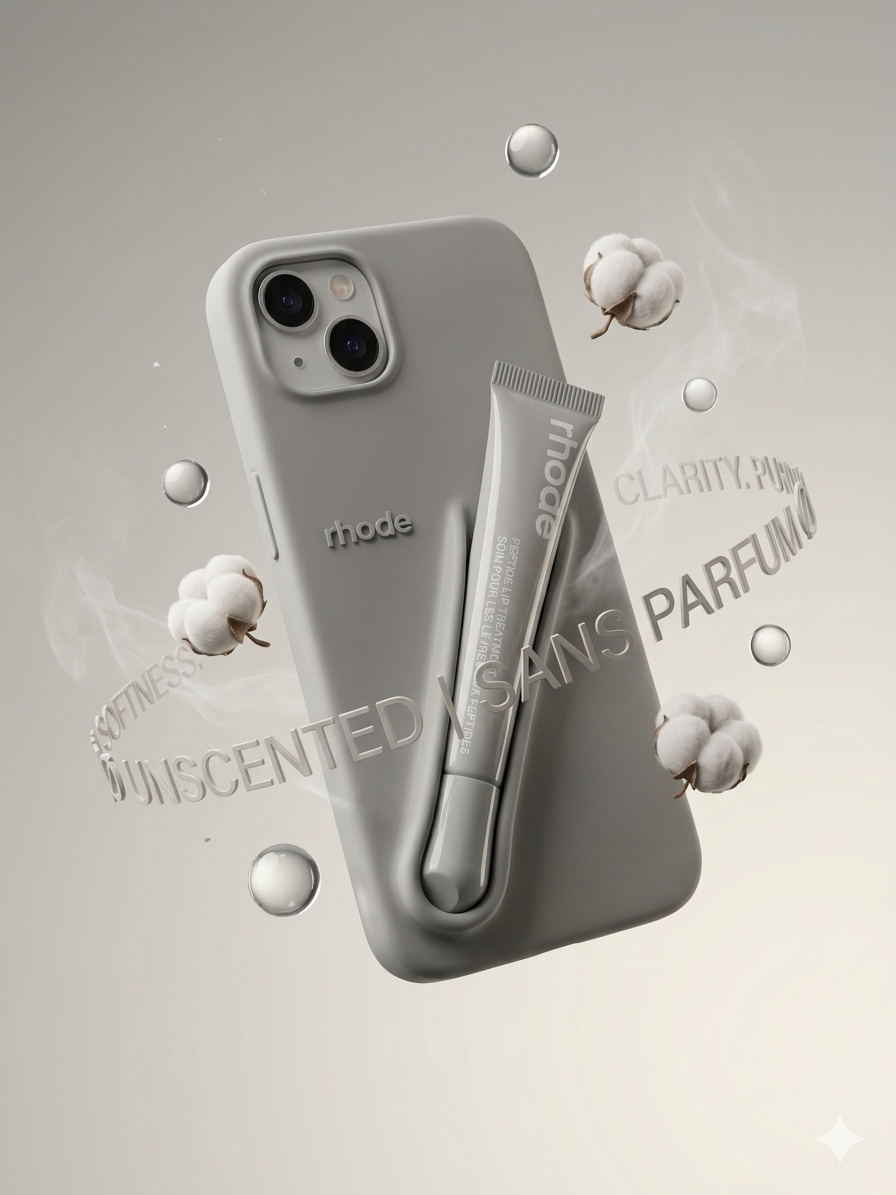 Rhode Lipstick Style iPhone Case For Iphone & Samsung | Trendy Makeup-Inspired Protective Cover