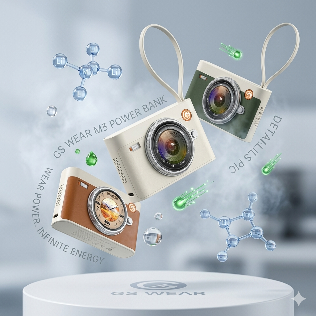 GS Wear Smart Treasure M3 | 3-in-1 Smart Wearable | Power Bank & Speaker Device