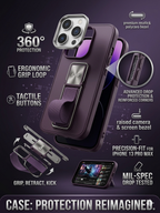 Premium Multi-Function Kickstand Phone Case | 360° Protection with Grip Stand Design