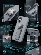 Premium Multi-Function Kickstand Phone Case | 360° Protection with Grip Stand Design