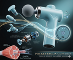 Messenger Pocket Fascia Gun | Mini Portable Muscle Massage Gun for Deep Tissue Recove