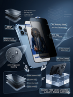 Matte Privacy Tempered Glass | Anti-Spy Anti-Glare Full Screen Protector