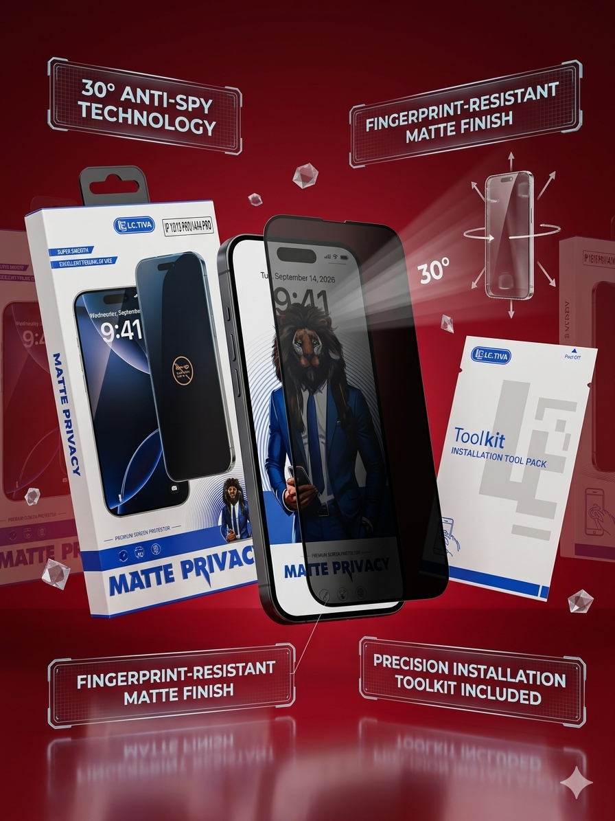 Matte Privacy Tempered Glass | Anti-Spy Anti-Glare Full Screen Protector
