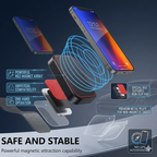 Ultra Slim Magnetic Car Mount | Strong Adhesive Phone Holder with Stable Grip