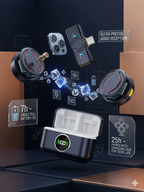Q81 Wireless Lavalier Microphone | Noise Reduction, Plug & Play Mini Mic for Mobile Recording