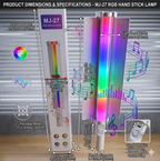 MJ-25 RGB Handheld Stick Lamp | Portable LED Video Light Wand for Photography & Reels