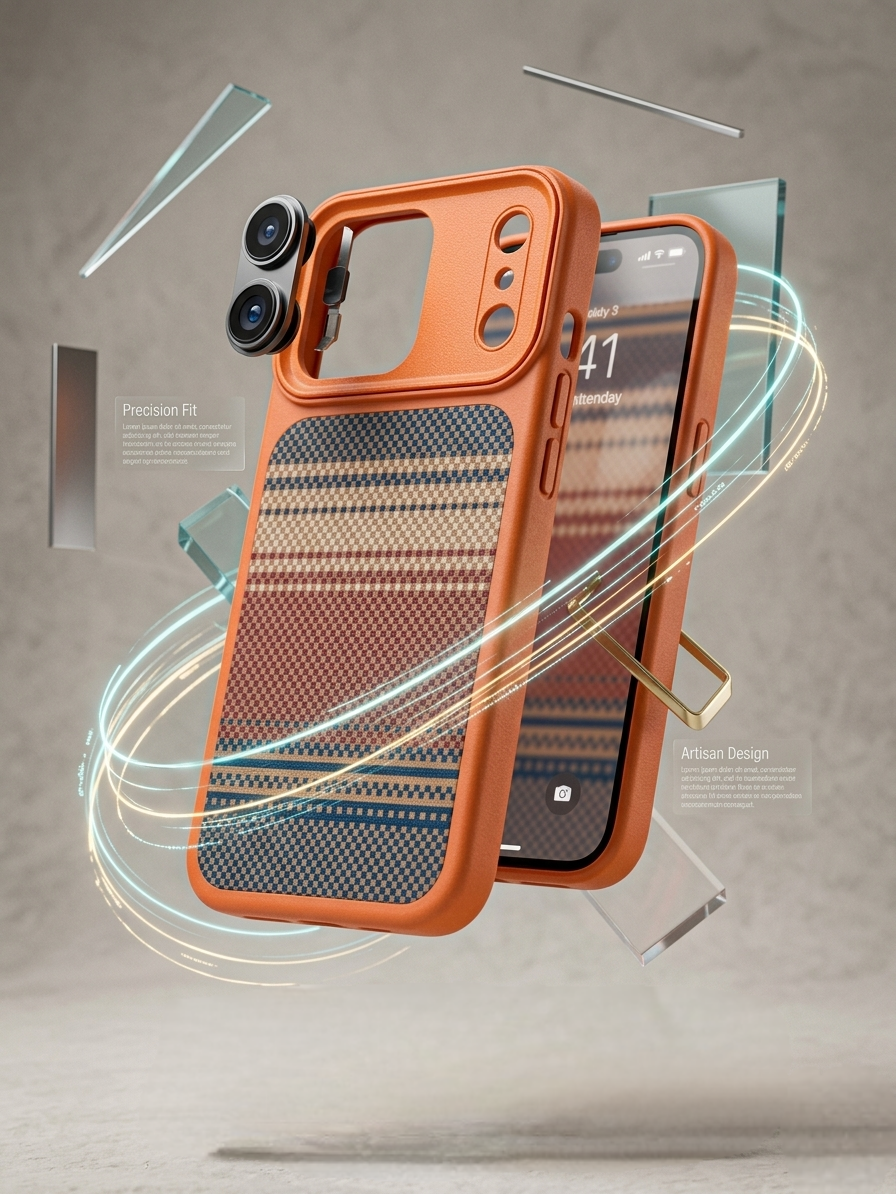 Premium Fabric Texture Case | Shockproof Designer Back Cover (15/17/17Pro/17ProMax)