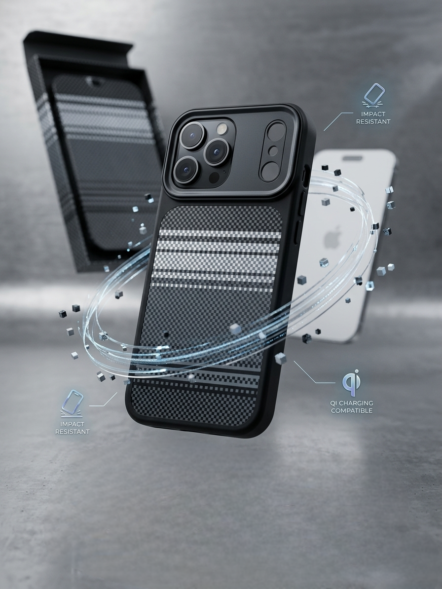 Premium Fabric Texture Case | Shockproof Designer Back Cover (15/17/17Pro/17ProMax)