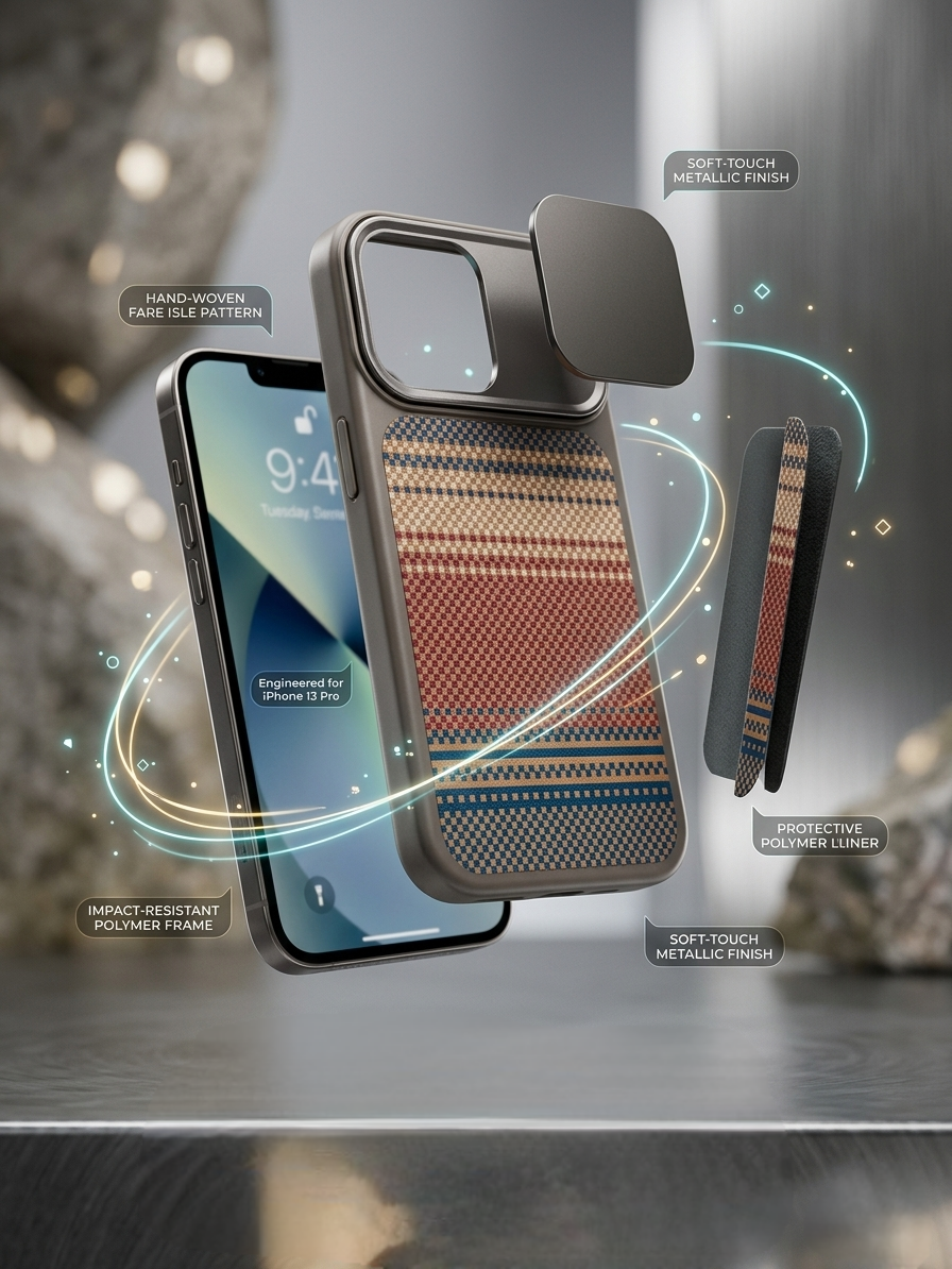 Premium Fabric Texture Case | Shockproof Designer Back Cover (15/17/17Pro/17ProMax)