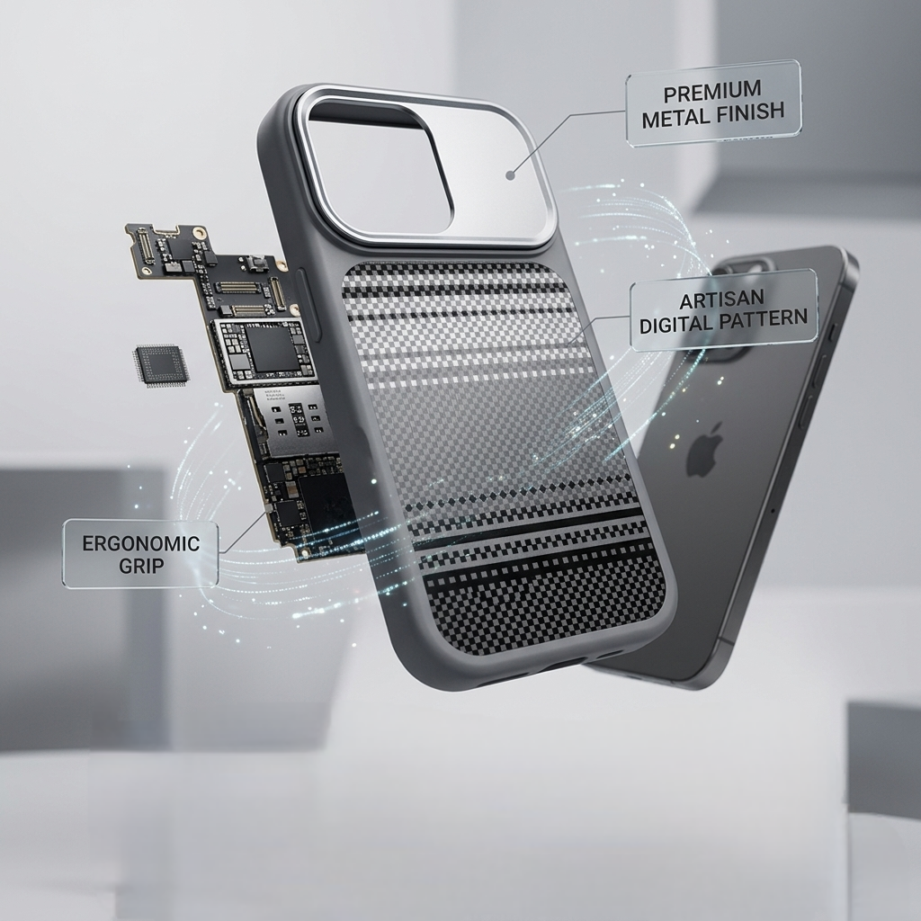 Premium Fabric Texture Case | Shockproof Designer Back Cover (15/17/17Pro/17ProMax)