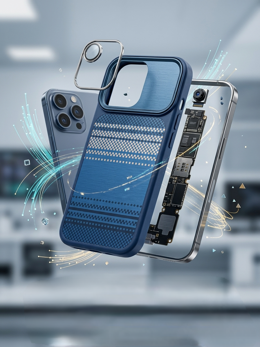 Premium Fabric Texture Case | Shockproof Designer Back Cover (15/17/17Pro/17ProMax)