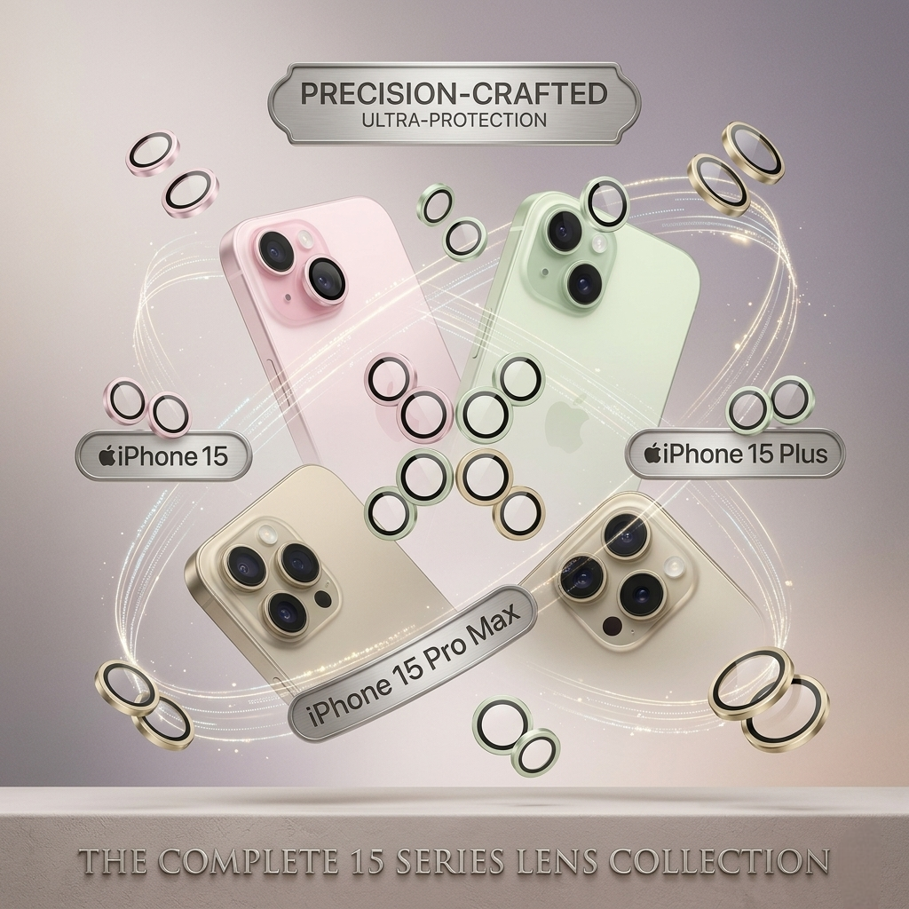 Premium 15 Series Camera Lens Protection Ring | Scratch-Resistant Metal Camera Ring