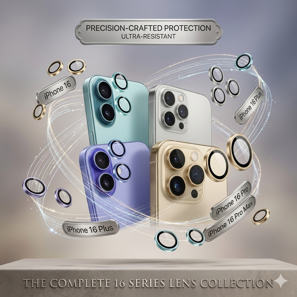 Premium 16 Series Camera Lens Protection Ring | Scratch-Resistant Metal Camera Ring