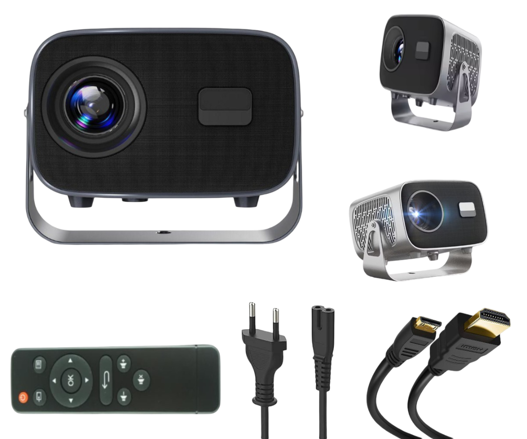 Mini Projector | Full HD Portable LED Projector with Wireless Screen Mirroring