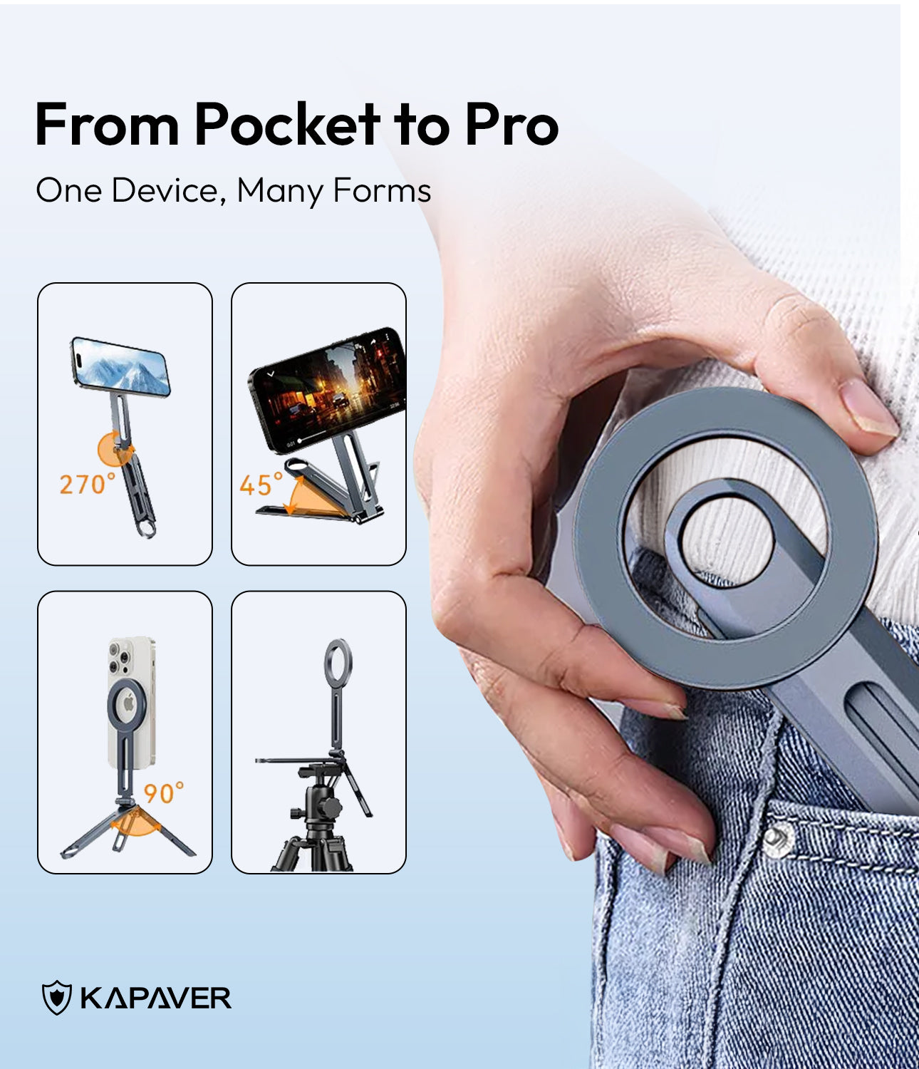Magnetic Multi-Functional B11 Mobile Holder | Durable Adjustable Stand