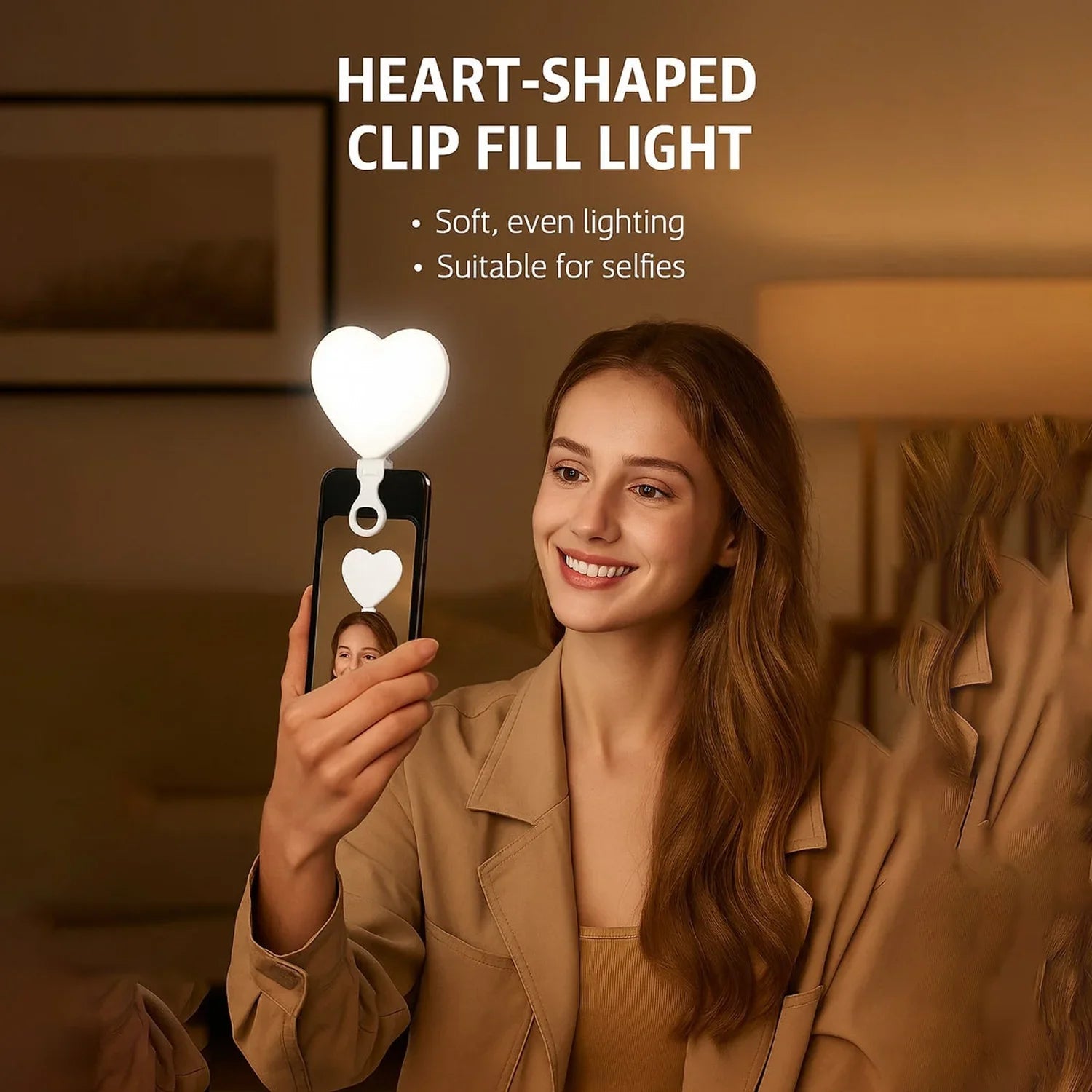 K02 | Clip Fill Light | Heart Shape