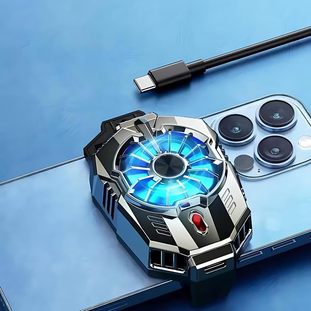 X20 Mobile Cooling Fan | Semiconductor Cooling Phone Radiator with 7-Blade Silent Fan