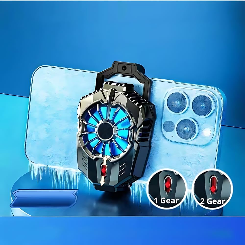 X20 Mobile Cooling Fan | Semiconductor Cooling Phone Radiator with 7-Blade Silent Fan