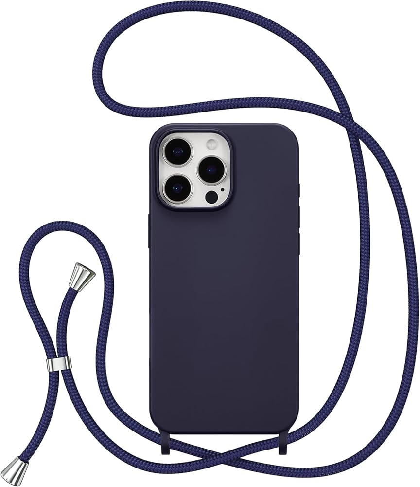 Iphone 13/14/15/16 Series Crossbody Strap and Soft Silicone Case