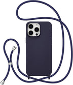 Iphone 13/14/15/16 Series Crossbody Strap and Soft Silicone Case