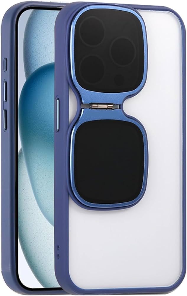 Iphone 15/15Pro Camera Lans With Stand | Unique Sunglasses Design Phone Cover