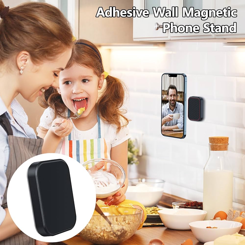 Ultra Slim Magnetic Car Mount | Strong Adhesive Phone Holder with Stable Grip