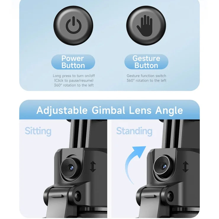 C17 AI Gimbal | AI Face Traking | Gimbal + Tripod