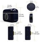 Q81 Wireless Lavalier Microphone | Noise Reduction, Plug & Play Mini Mic for Mobile Recording