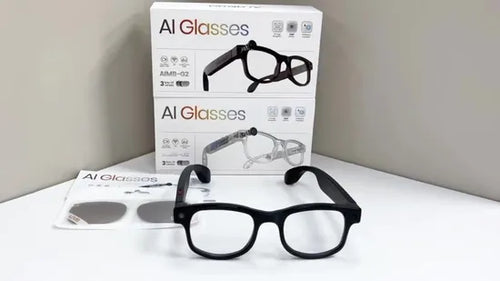 AIMB-G2 AI Smart Glasses with Camera & Bluetooth | Voice Assistant, Music & Call Support