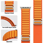 Alpine Loop Belt Strap | Rugged Nylon Watch Band with Adjustable Hook Loop Design ( 42/44/45/46/49MM )
