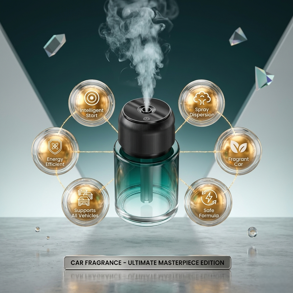 Premium Atomization Aroma Car Diffuser | Smart Air Freshener with Intelligent Spray Technology
