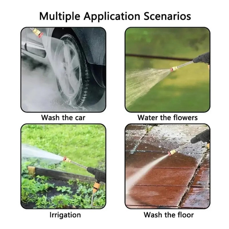 Portable Cordless High Pressure Cleaning Gun | Wireless Car Washer Spray Gun Kit