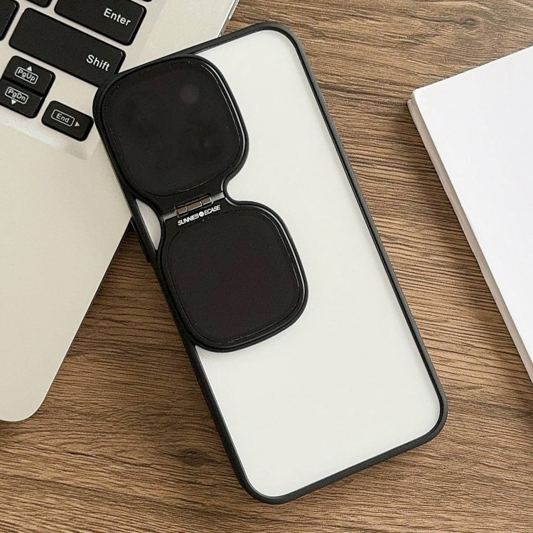 Iphone 15/15Pro Camera Lans With Stand | Unique Sunglasses Design Phone Cover