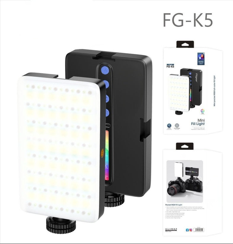FG-K5 Mini Fill Light – Portable LED Selfie & Photography Light for Mobile Camera