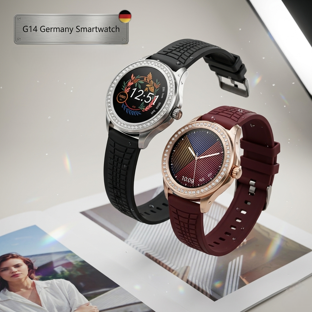 G14 Star Germany Smartwatch with Bluetooth Calling, NFC & Multi-Strap Design