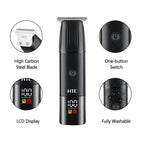 AT-258 Professional Fully Washable Hair & Beard Trimmer with Digital Display