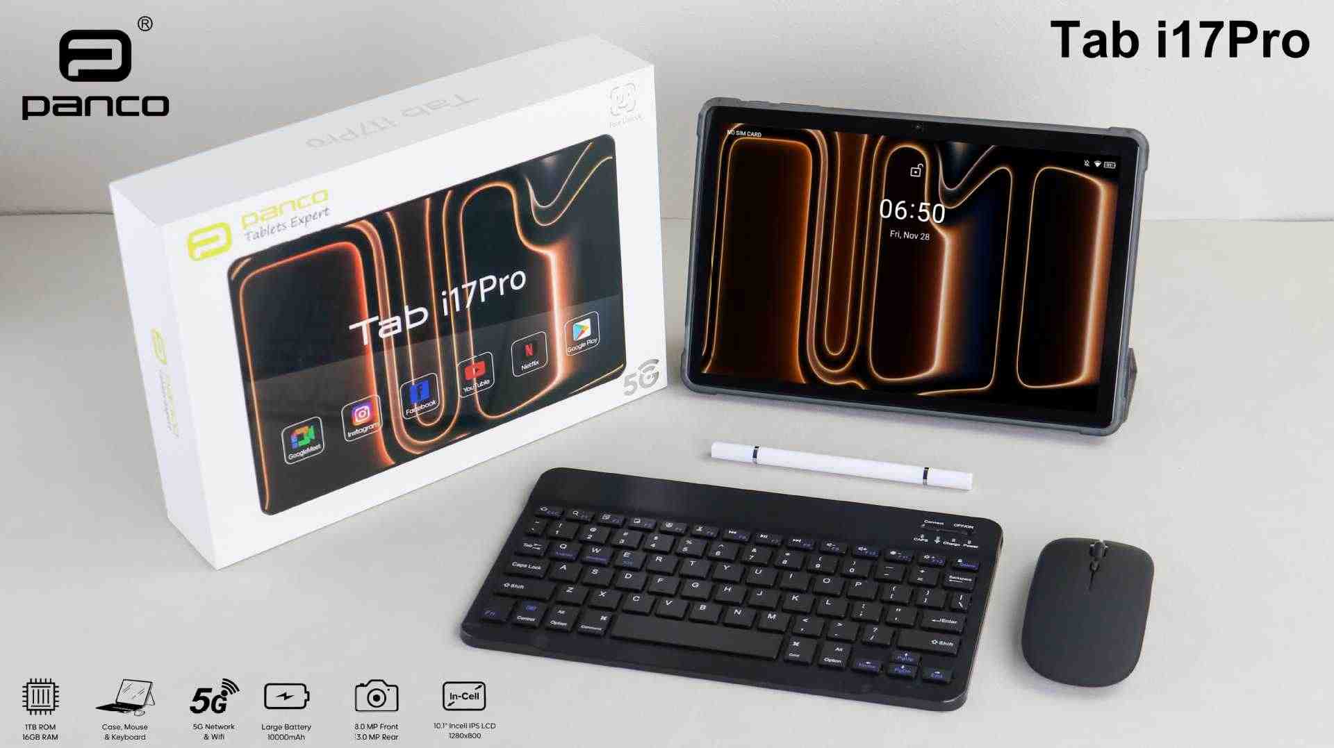 Panco Tablets Expert Tab i17Pro – 10.1” Smart Android Tablet with HD Display & Powerful Performance