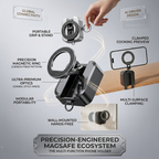 SP-668 Multi-Function Folding Magnetic Phone Holder | Adjustable Desktop & Car Stand