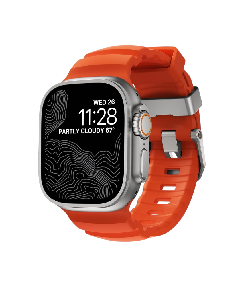 Rocky Point Silicone Watch Band | Sporty, Durable & Comfortable Strap ( Size 42/44/45/46/49MM )