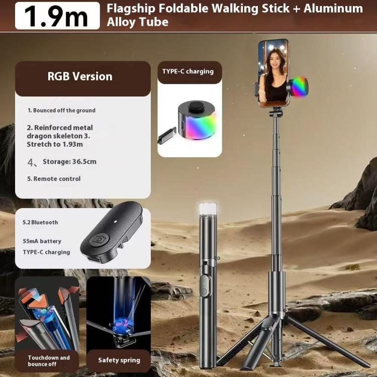 P27-D Auto Pop Open Tripod Stand with Adjustable Height & 360° Rotation