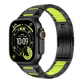 Premium Metal Smartwatch Band with Sport Accent Design | Durable & Adjustable Strap Size ( 42/44/45/46/49MM )