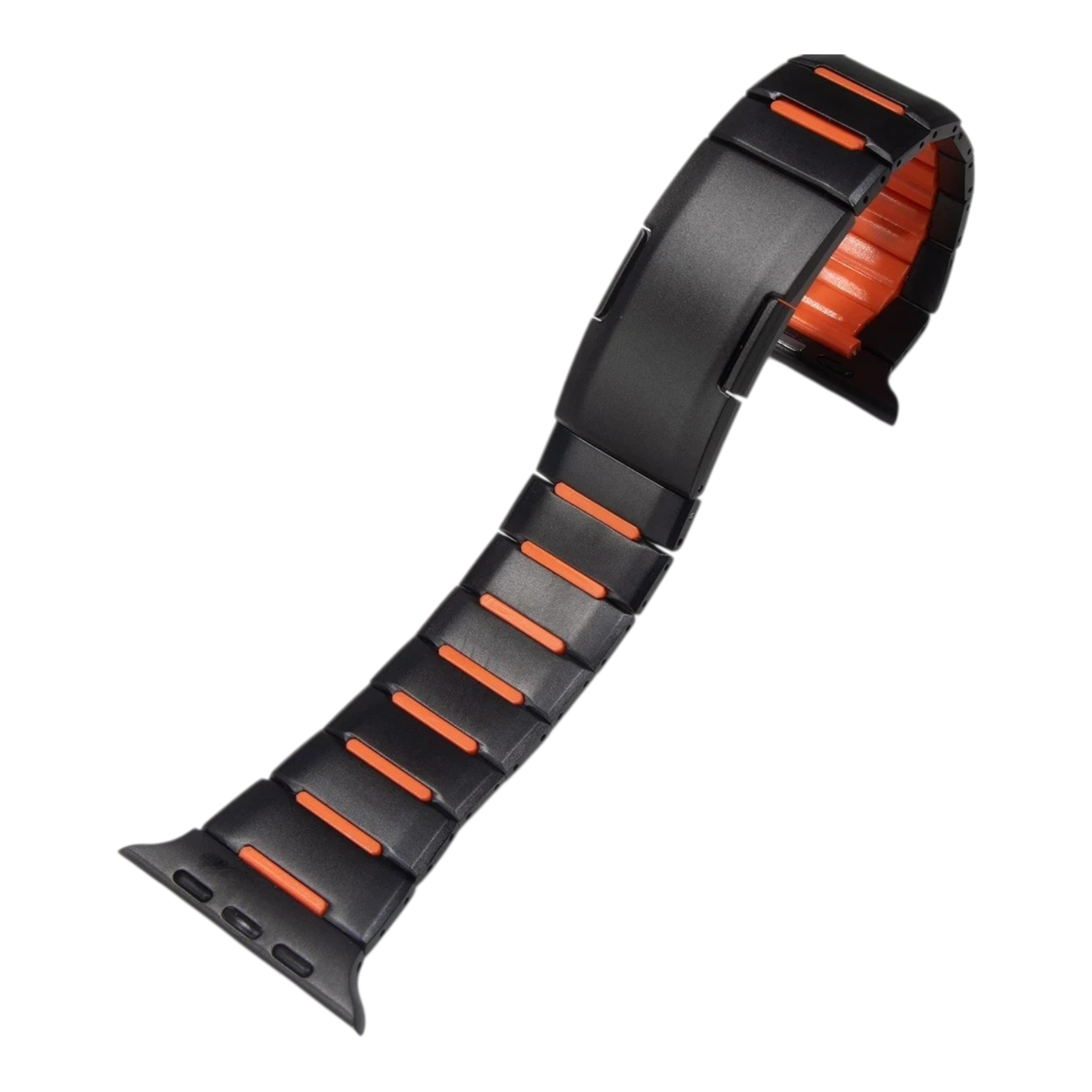 Premium Metal Smartwatch Band with Sport Accent Design | Durable & Adjustable Strap Size ( 42/44/45/46/49MM )