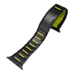 Premium Metal Smartwatch Band with Sport Accent Design | Durable & Adjustable Strap Size ( 42/44/45/46/49MM )