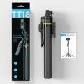 TT18 Selfie Stick Quadrapod with Bluetooth Remote | Extendable Mobile Holder for Vlogging & Photography