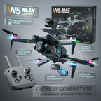 M5 Max Foldable Drone with Dual Camera & HD WiFi | Smart Aerial Photography Drone