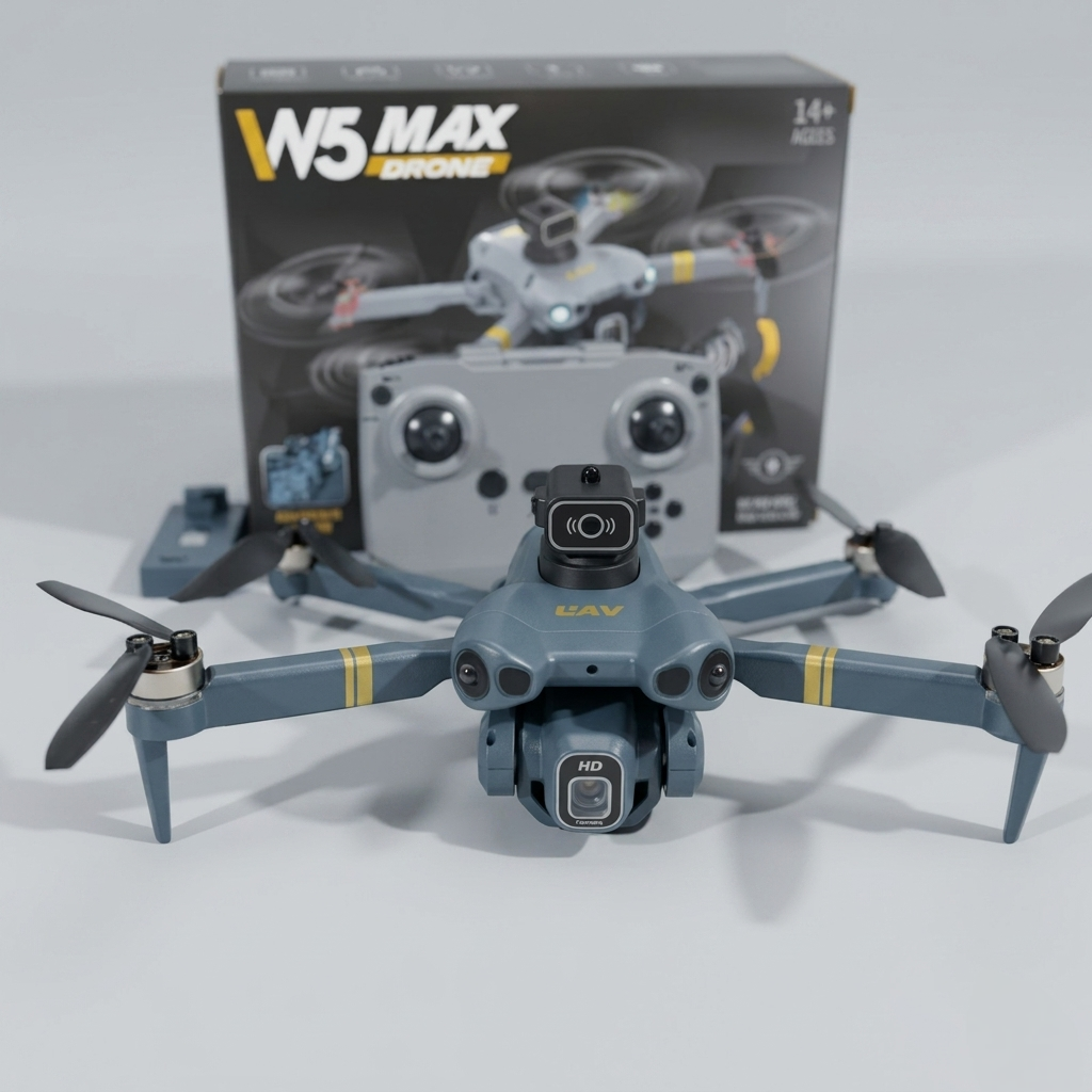 M5 Max Foldable Drone with Dual Camera & HD WiFi | Smart Aerial Photography Drone