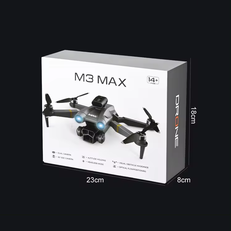 M3 Max Drone with HD Camera | Foldable Smart Drone with Long Flight Time